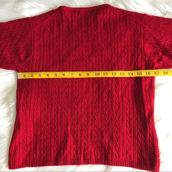 SOLD / LIZ • cable knit short sleeve sweater - Picture 6 of 7